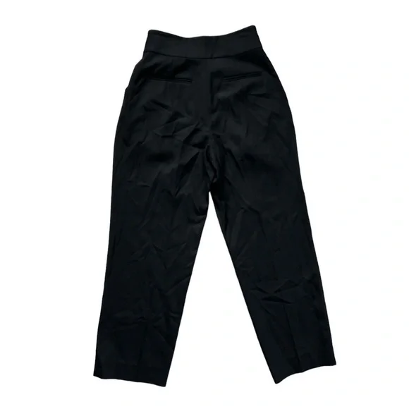 Argent Women’s Workwear Seasonal Wool Pleated Trouser PantsBlack2